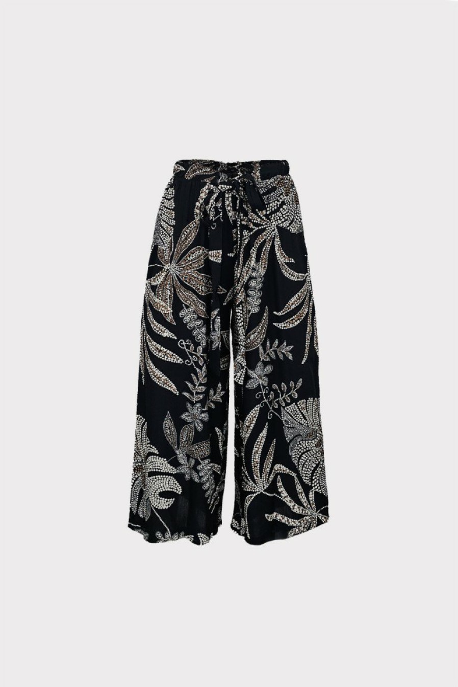 Giorgia & Johns  Pantalone Culotte Stampa Fiore Afro
